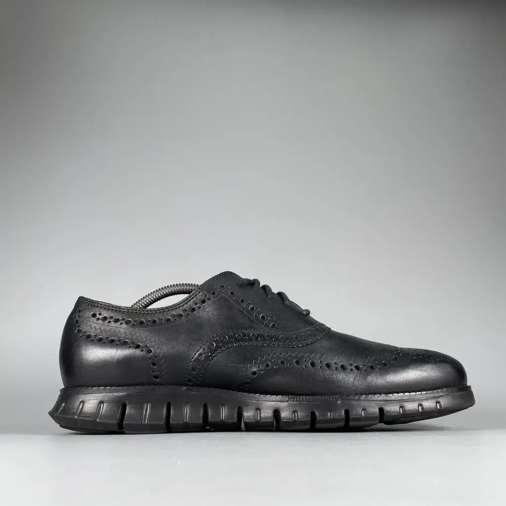 Cole Haan Zerogrand Men's Size 10.5M Black Leather Oxford Dress Shoe Casual EUC